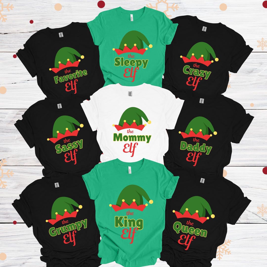 Custom Elf Shirt, Custom the Elf Shirt, Christmas Family Matching ...