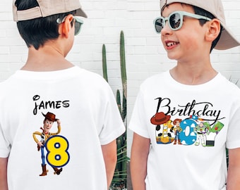 Custom Toy Story Birthday Shirt, Disney Toy Story Birthday Vacation, Toddler Custom Name Birthday Shirt, It's My Birthday, Buzz Lightyear