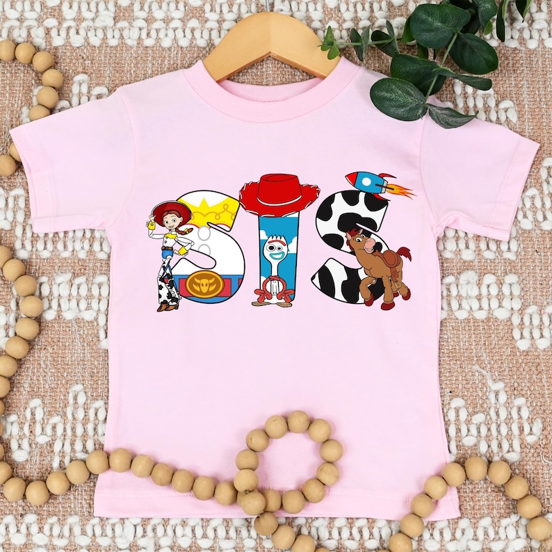 2-Sided Toy Story Birthday Shirt, Toy Story Birthday Tee, Toddler Custom Name Birthday Shirt, It's My Birthday Shirt, Buzz Lightyear Shirt image 5