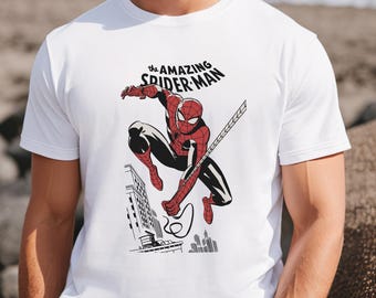 The Amazing Spider-Man Shirt, Retro Spiderman Shirt, Vintage Spiderman Shirt, Spiderman Birthday T-shirt Gift, Disneyworld Shirt