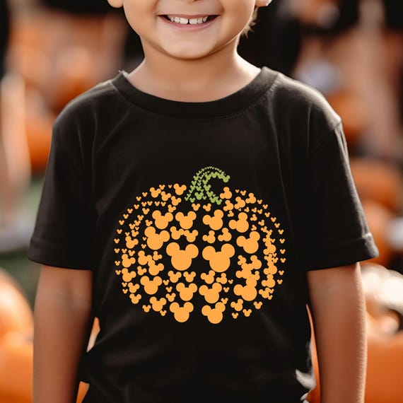 Mickey Mouse Pumpkin Shirt, Mickey Head Pumpkin Shirt, Pumpkin Head Print, Cute Pumpkin Tee, Halloween Mickey Tee, Family Disney Mickey Gift