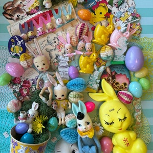 Vintage EASTER, Vintage Easter Basket Goodies, 500 Piece Puzzle image 2