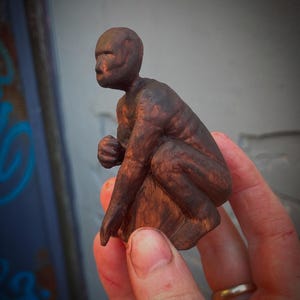 Hand Carved GOLLUM Wooden Figurine
