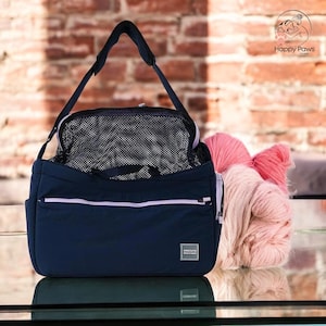Travel Pet Sling Leichter faltbarer Freihand-Haustierträger für kleine Hunde und Katzen - Stilvolles Design für Spaziergänge, Shopping und Ausflüge