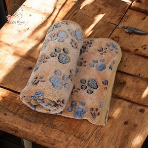 Coperta morbida per animali domestici per gatti e cani, calda e accogliente, in pile di corallo, motivo a cartoni animati, lavabile in lavatrice, resistente, per interni, 3 misure
