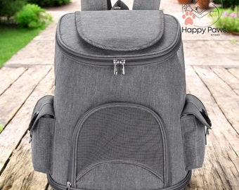 Comfortable Pet Carrier Backpack, Small Dog & Cat Travel Bag