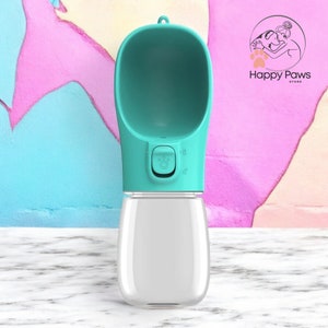 Botella de agua portátil para perros, hidratación para mascotas, botella de viaje a prueba de fugas, dispensador compacto para perros y gatos, senderismo al aire libre, portador de agua para cachorros.