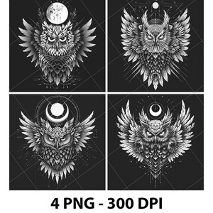 Bird Owl Laser Engrave File PNG Owl Laser File Owl Slate File Owl Coaster File Owl Wood File Owl Engrave File Owl 3D File 2D Xtool Glowforge