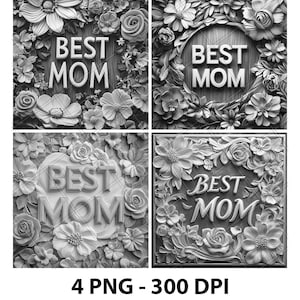 Beste Mama Muttertag Laser Gravur Datei PNG Best Mom Laser Best Mom Schiefer Best Mom Untersetzer Beste Mom Holz Best Mom Gravur Best Mom 3D Xtool