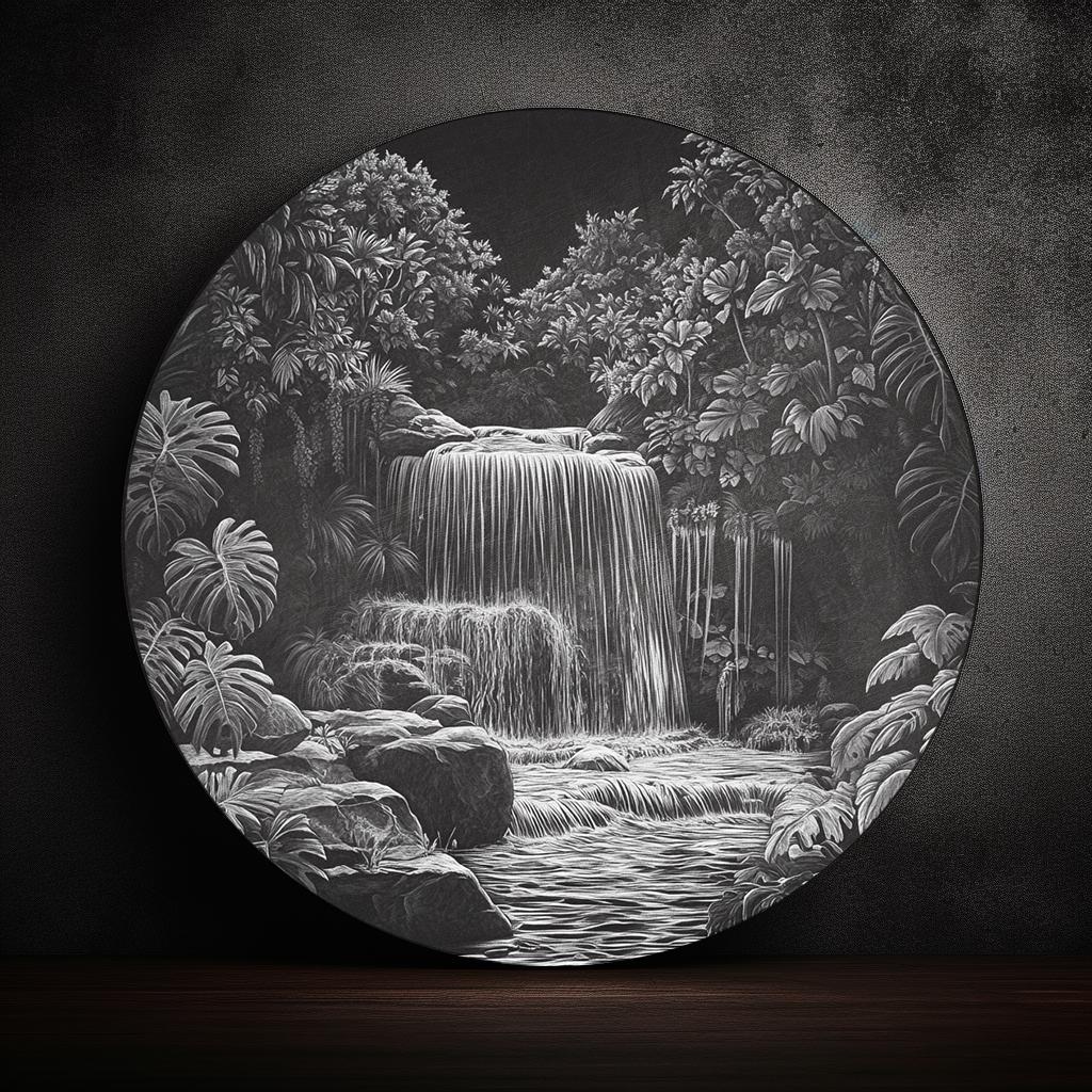 Waterfall Files Waterfalls Laser Engrave File PNG Waterfalls Laser File Waterfalls ...