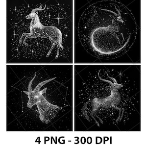 Capricorno, capra cornuta, mitologico, file di incisione laser PNG, fata, fata laser, fata in ardesia, fata sottobicchiere, fata in legno, fata incisa, fata 3D 2D Xtoo