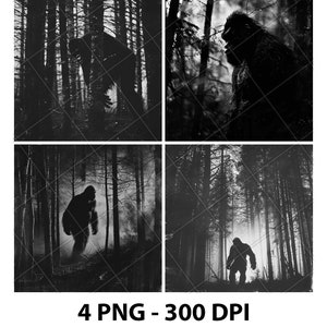Bigfoot Laser Engrave File PNG Bigfoot Laser File Bigfoot Slate File Bigfoot Coaster File Bigfoot Wood File Bigfoot Engrave File 3D 2D Xtool