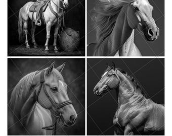 Archivo PNG de grabado láser de caballo cuarto americano, grabado láser de caballo cuarto americano, posavasos de pizarra de caballo cuarto americano, grabado en madera 3D 2D Xtool