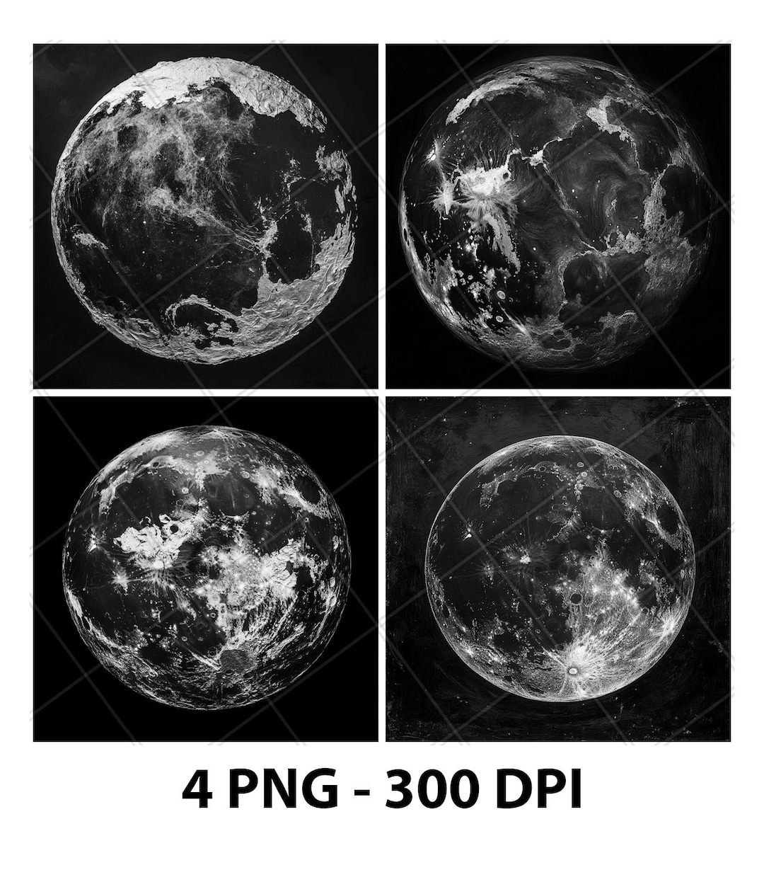 Full Moon Earth Satellite Laser Engrave File PNG Full Moon Laser