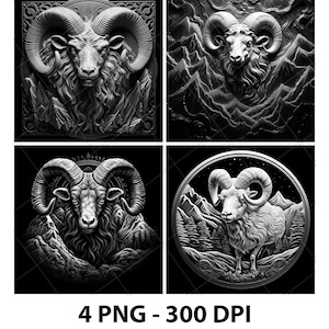 Fichier de gravure laser Capricorne Fichier laser PNG Capricorne Fichier ardoise Capricorne Fichier de sous-bocks Capricorne Fichier en bois Capricorne Fichier de gravure Capricorne