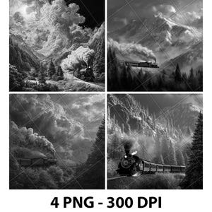 Classic Steam Train Laser Engrave File PNG Steam Train Laser Steam Train Slate Steam Train Coaster Steam Train Wood Steam Train Engrave 3D