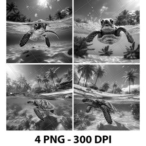 Sea Turtle Laser Engrave File PNG Turtle Laser File Turtle Slate File Turtle Coaster File Turtle Wood File Turtle Engrave File 3D 2D Xtool