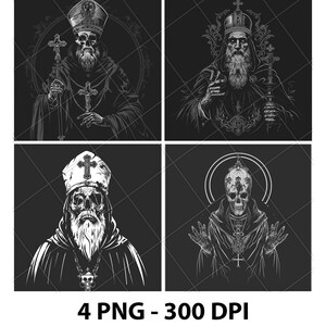 Dead Priest Laser-Gravurdatei PNG Priest Laser-Datei Priest Schieferdatei Priest Untersetzerdatei Priest Holzdatei Priest Engrave File Priest 3D 2D