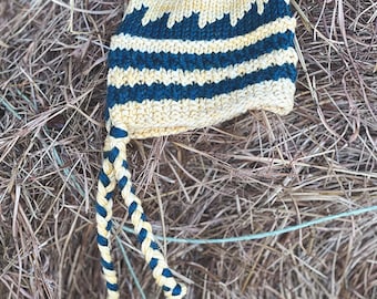 Stay Stylish & Warm with this Hand Made Knit Merino Wool Pom Pom Beanie - Heather Richard Designs