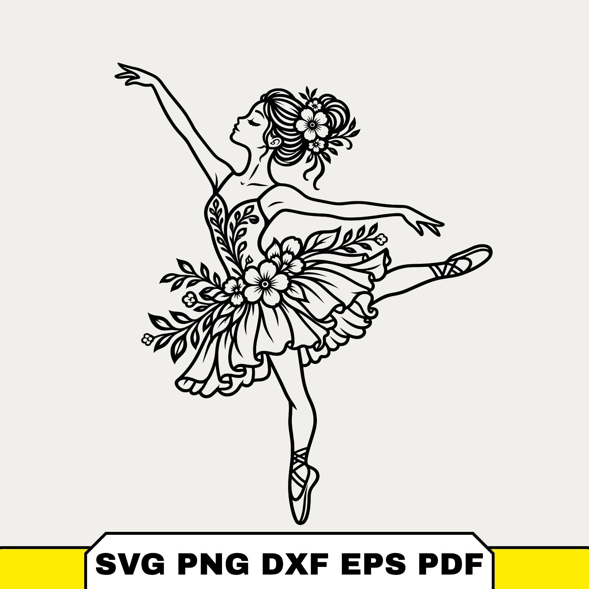Ballerina Outline - Etsy