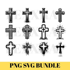 Floral Cross SVG PNG-clipart: christelijke sublimatieontwerpen (digitale download)