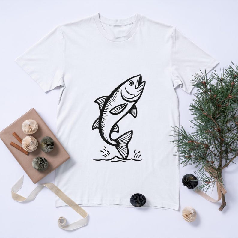 Fishing SVG Bundle: Clip Art Fish Cut Files for Cricut (digital ...