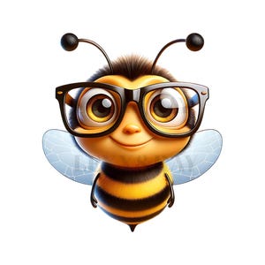Cute Bee PNG Bundle | Bumble Bee Clipart | Honeybee Clipart | Bee Graphics | Bee PNG | Honey Bee SVG
