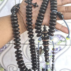 Najlepsze oryginalne koraliki modlitewne yusr subhah czarne yusr złote yusr zielone yusr tijani tasbih Subha różańce