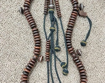 Tamarind wooden Tasbih Prayer Beads (100 Beads, 14-16mm) – Tijani Subhah