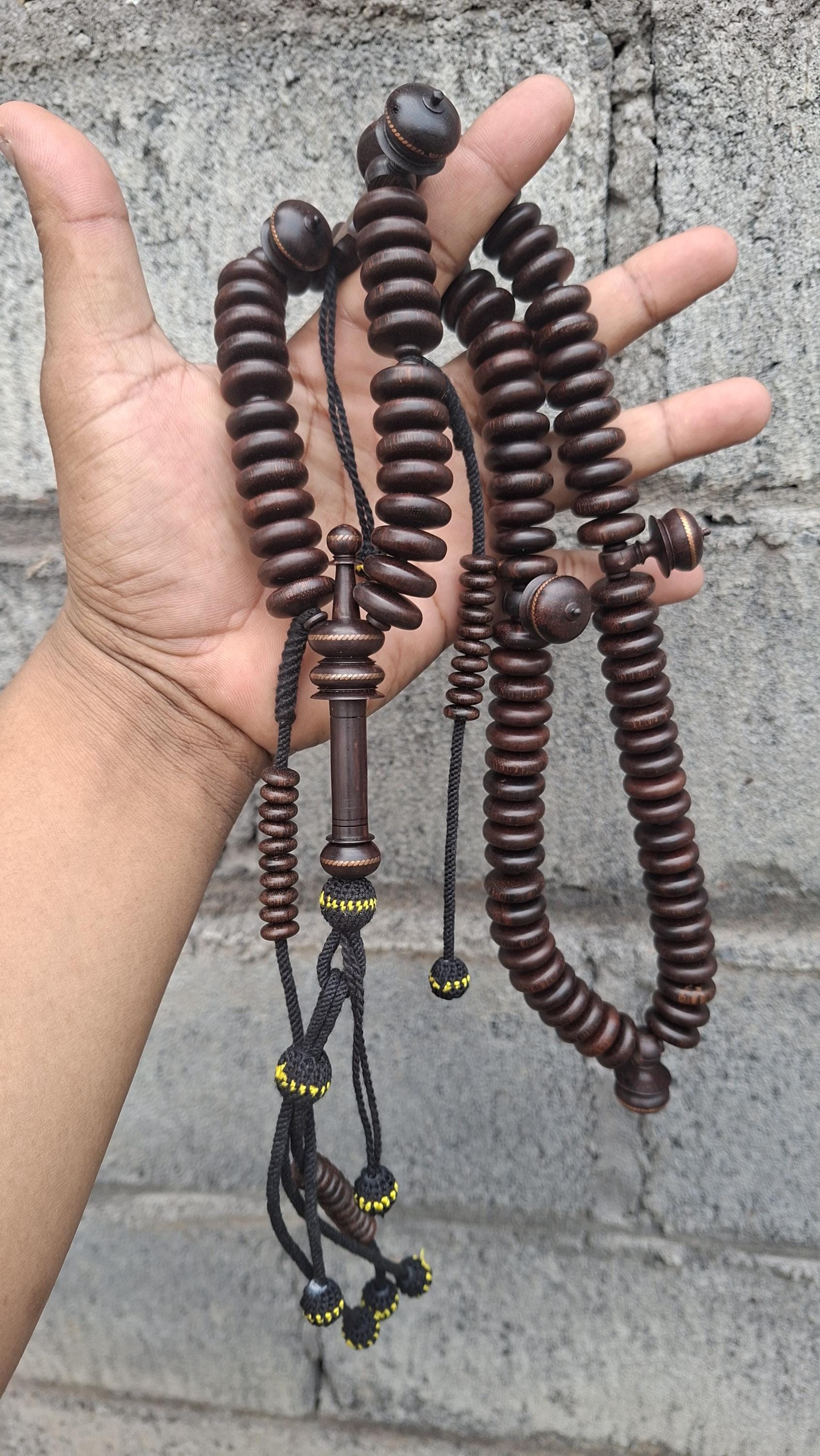 Tamrinwood Tasbih Prayer Beads — Copper Crown Tijani Tasbih