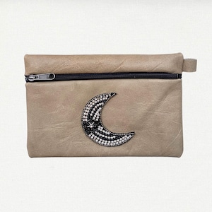 LUNA MONEDERO - zipper coin pouch mini bag small purse multi use  cute coquette mexican aesthetic gift made of genuine leather