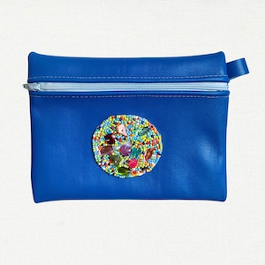 PIEDRAS MOEDERO - Reißverschluss Münzbeutel Minitasche kleine Geldbörse Mehrzwecktasche niedlich kokett mexikanisches ästhetisches Geschenk aus echtem Leder