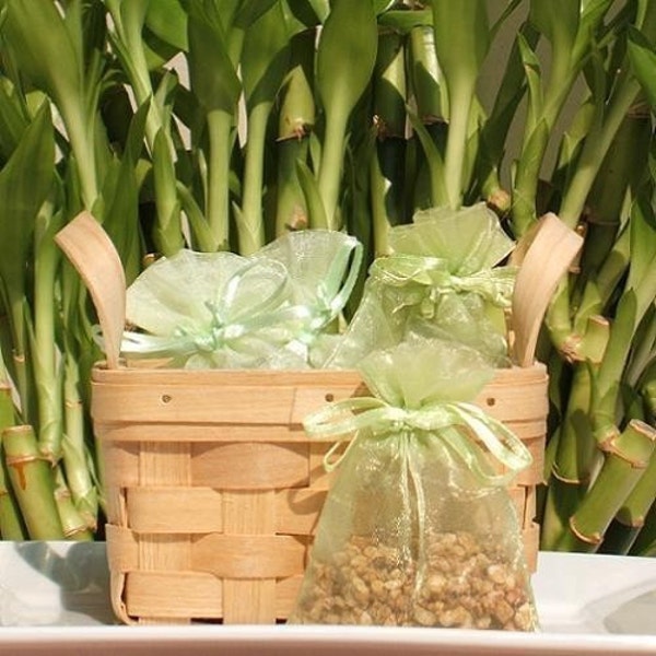 Island Lime Handmade Sachet - coconut lime verbena, lime green organza bag, wedding shower favor, home closet fragrance, scent drawer, gift