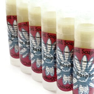 Blue Raspberry Handmade Lip Balm Stick - fun fruity flavor, vegan, natural, unsweetened, moisturize, moisturizing, teen tween gift, stocking