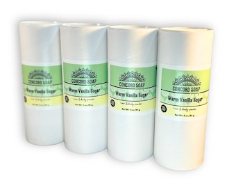 Warm Vanilla Sugar Handmade Hair & Body Powder - talc-free, scented, dry shampoo, prevent chafing, no talc, after shower dusting powder,bath