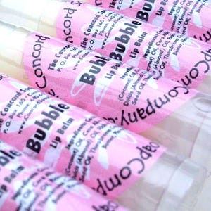 Bubblegum Handmade Lip Balm Stick - chewing gum flavor, vegan, natural, unsweetened, moisturize, moisturizing, teen tween gift, stocking