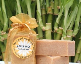 Apple Jack Handmade Cold Process Soap Bar, 4oz - cinnamon, natural, sustainable palm oil