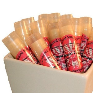 Oatmeal Cookie Handmade Lip Balm Stick - cookie flavor, vegan, natural, unsweetened