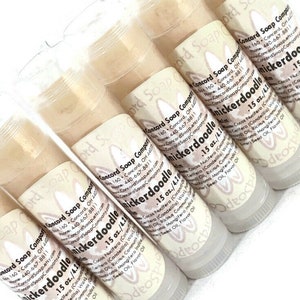 Snickerdoodle Handmade Lip Balm Stick - cookie flavor, vegan, natural, unsweetened, moisturize, moisturizing, teen tween gift, tube,stocking