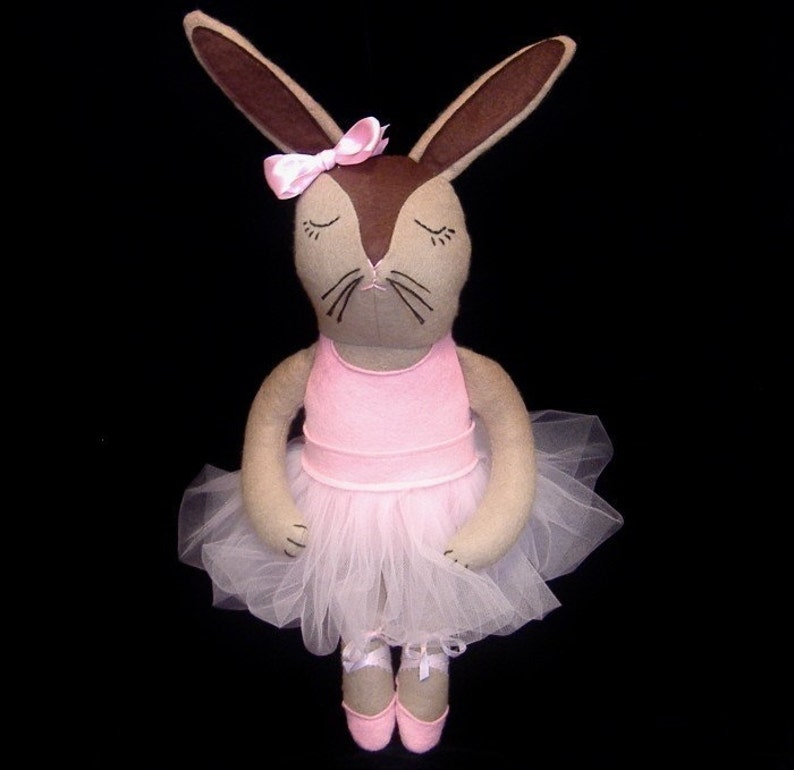 Co-Co the Ballerina Bunny Doll PDF Pattern image 1