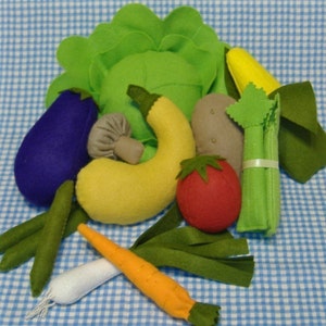 Bountiful Harvest Felt Food PDF Pattern image 1