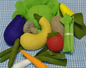 Bountiful Harvest Felt Food PDF Pattern