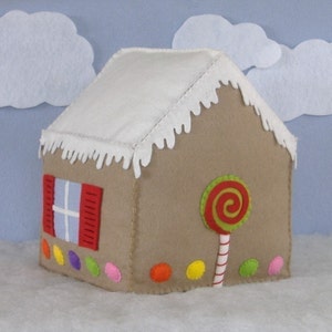 Candy Coated House and Gingerbread Family Felt Food PDF Pattern image 5