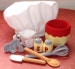 Be A Baker Set Felt Play Food PDF Pattern- Chef Hat, Mixing Bowl, Measuring Cup, Spoons, Wooden Spoon, Spatula, Whisk, Salt Pepper Shakers 