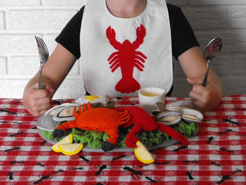 Lobster Crab Seafood Felt Food Pattern PDF image 1