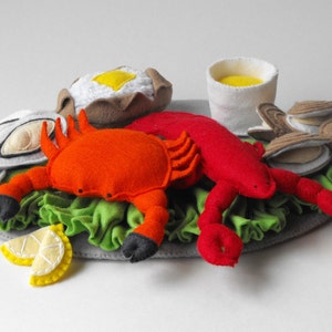 Lobster Crab Seafood Felt Food Pattern PDF image 5