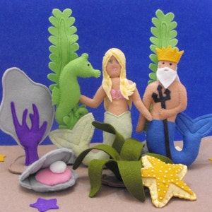 NEW - Under Sea Adventure Tote PDF Pattern (Mermaid, Neptune and Accessories)