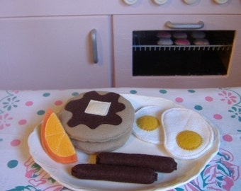 Felt Play Food - Breakfast Pattern