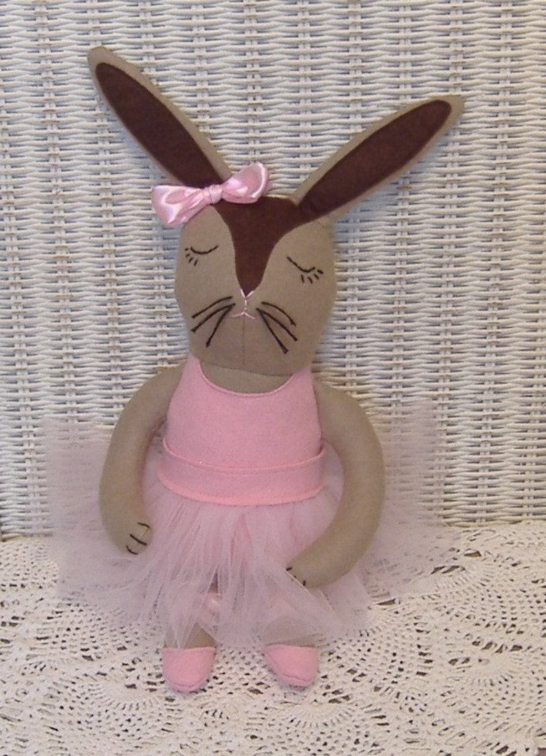 Co-Co the Ballerina Bunny Doll PDF Pattern image 2