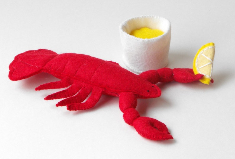 Lobster Crab Seafood Felt Food Pattern PDF image 3